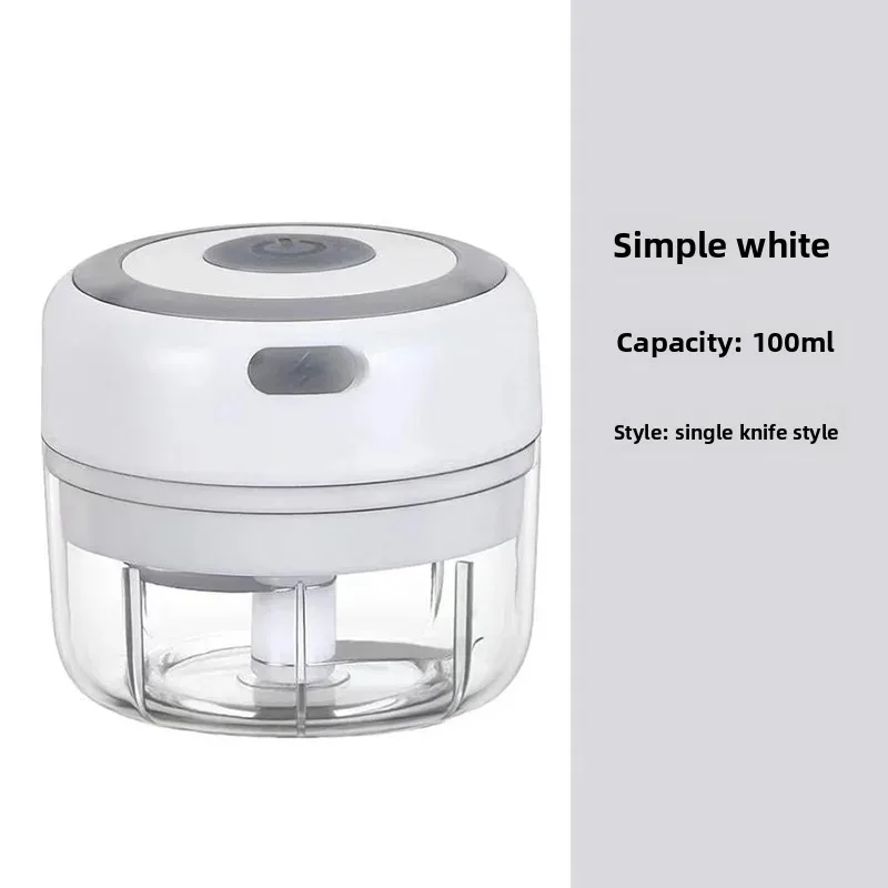 Mini Electric Garlic Chopper, Wireless Garlic Press & Crusher, Portable Mincer Machine for Home Kitchen Use