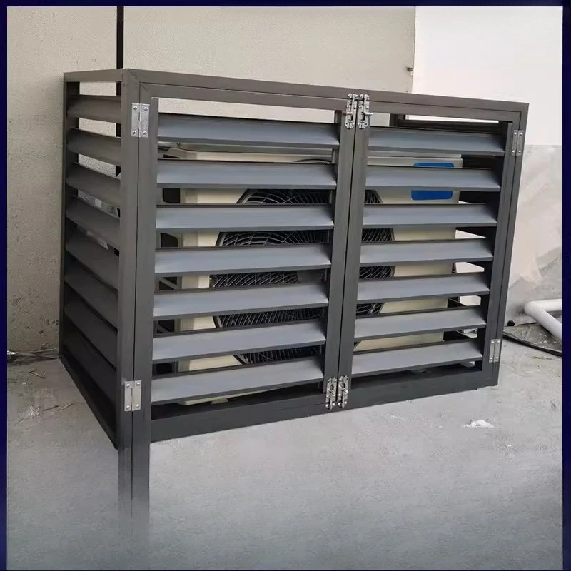 

Air conditioning external unit cover, protective cover, ventilation grille, galvanized steel factory, blind outdoor unit