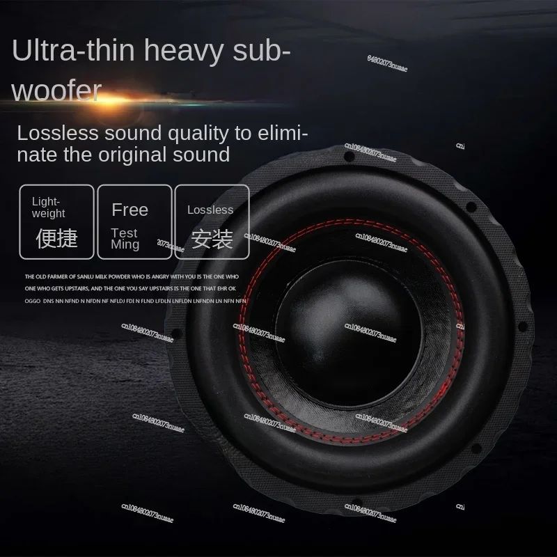 مكبرات الصوت السلبية لتعديل صوت السيارة، ملف صوتي مزدوج، مكبر صوت نقي، 8 بوصة، 10 بوصة، 12 بوصة