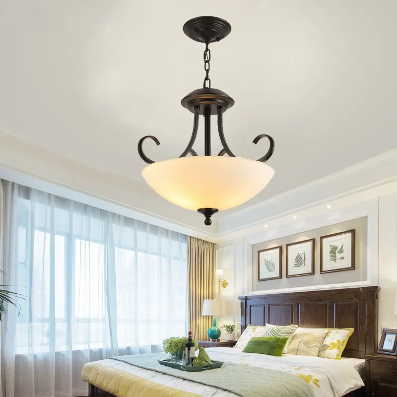 American Retro Simple Pendant Lights Vintage Kitchen Island Chandeliers Dining Room Decor Restaurant Hotel Hanging Lamps Led