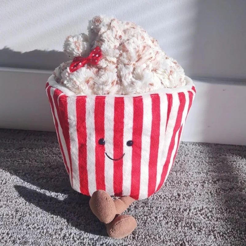 JELLYCAT Cute British Popcorn Plush Toy Comforting Stuffed Animal Gift For Girlfriend Soft Snuggly Toy Cartoon Character