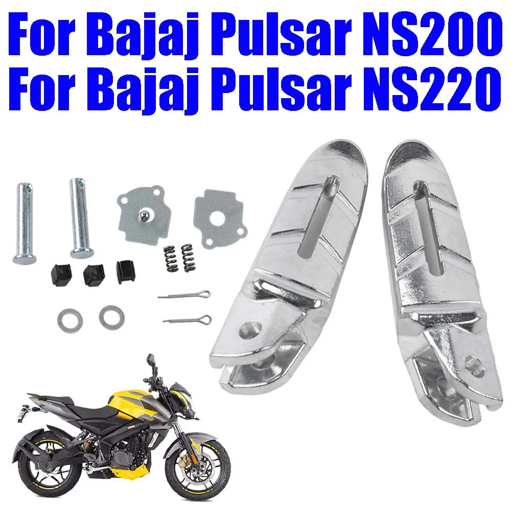 Motorcycle Accessories Rear Footrest Footpegs Foot Pegs Foot Rests Pedals For Bajaj Pulsar NS200 NS220 NS 200 220 200NS 200 NS