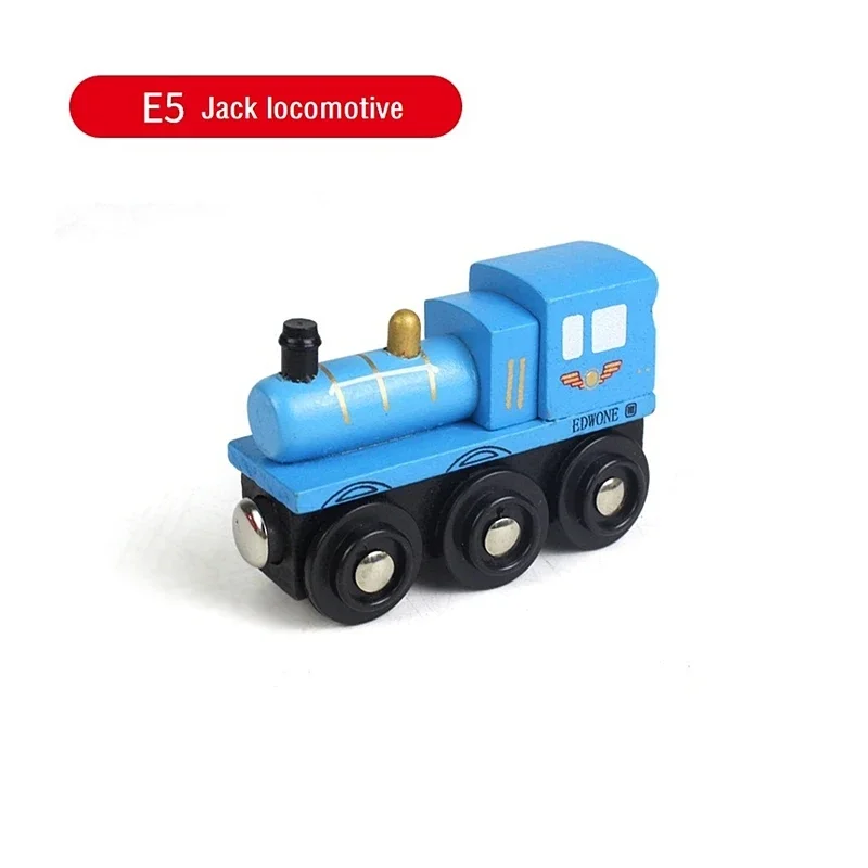 Wooden Magnetic Train Kids Train Toy Wooden Track Train Railway Vehicles Children Birthday Gifts James Anime Locomotive Car Toys