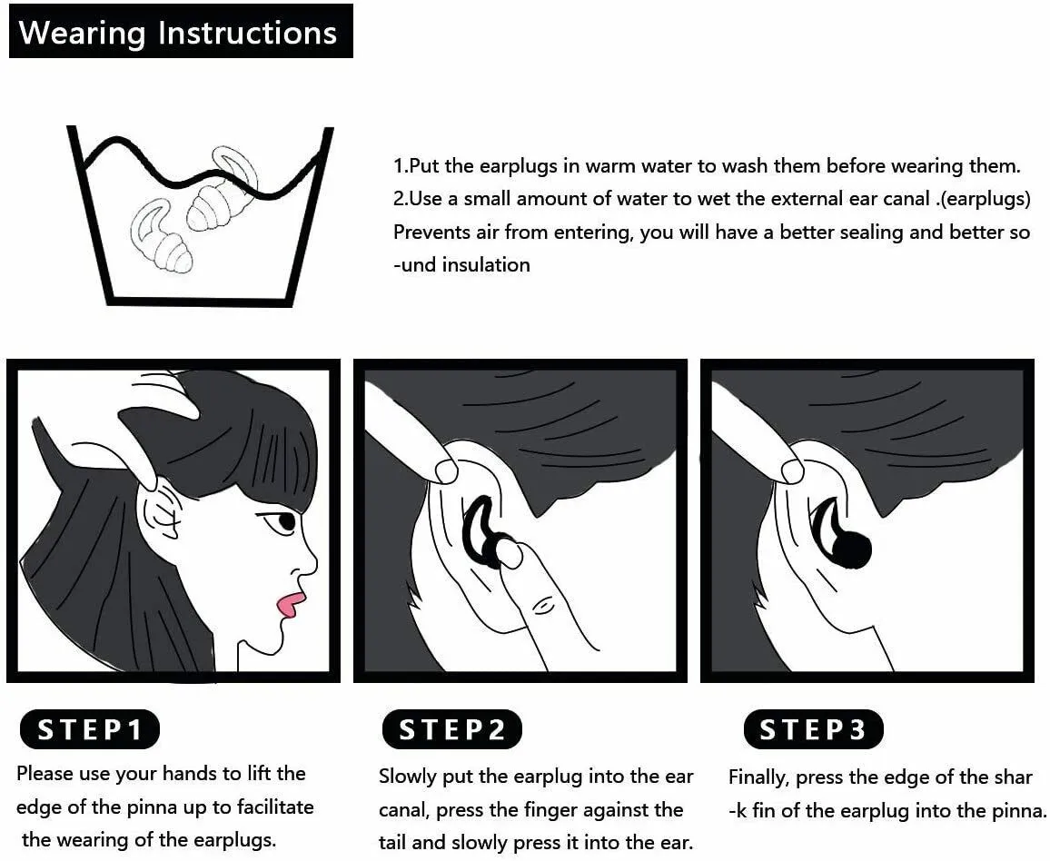 Tapones para los oídos reutilizables, silicona segura, cancelación de ruido, 3 capas, 40dB, un par de niños y niñas para dormir, calidad práctica gris