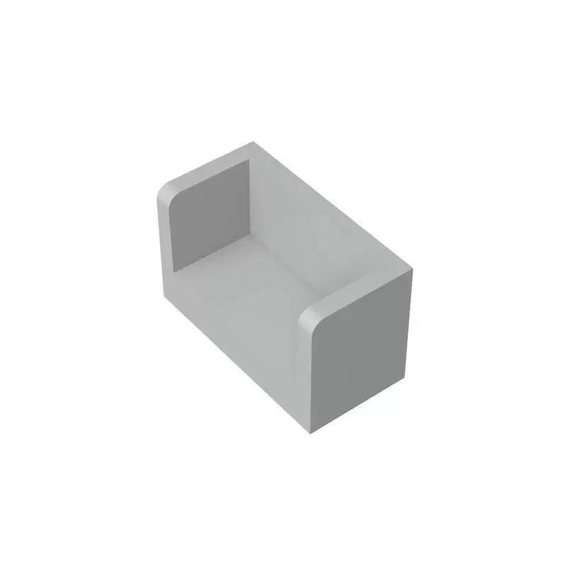 50 Stück 23969 Paneel 1x2x1 Baustein mit abgerundeten Ecken und 2 Seiten, kompatibel mit MOC-Bausteinen, kreatives Lehrmaterial – Detail 6