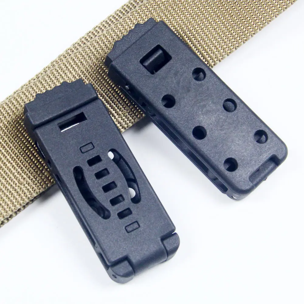 10PCS Small Duty Loops DCL Combat Belt Clip Holster Attachments For Kydex Sheath With Screw DIY Parts