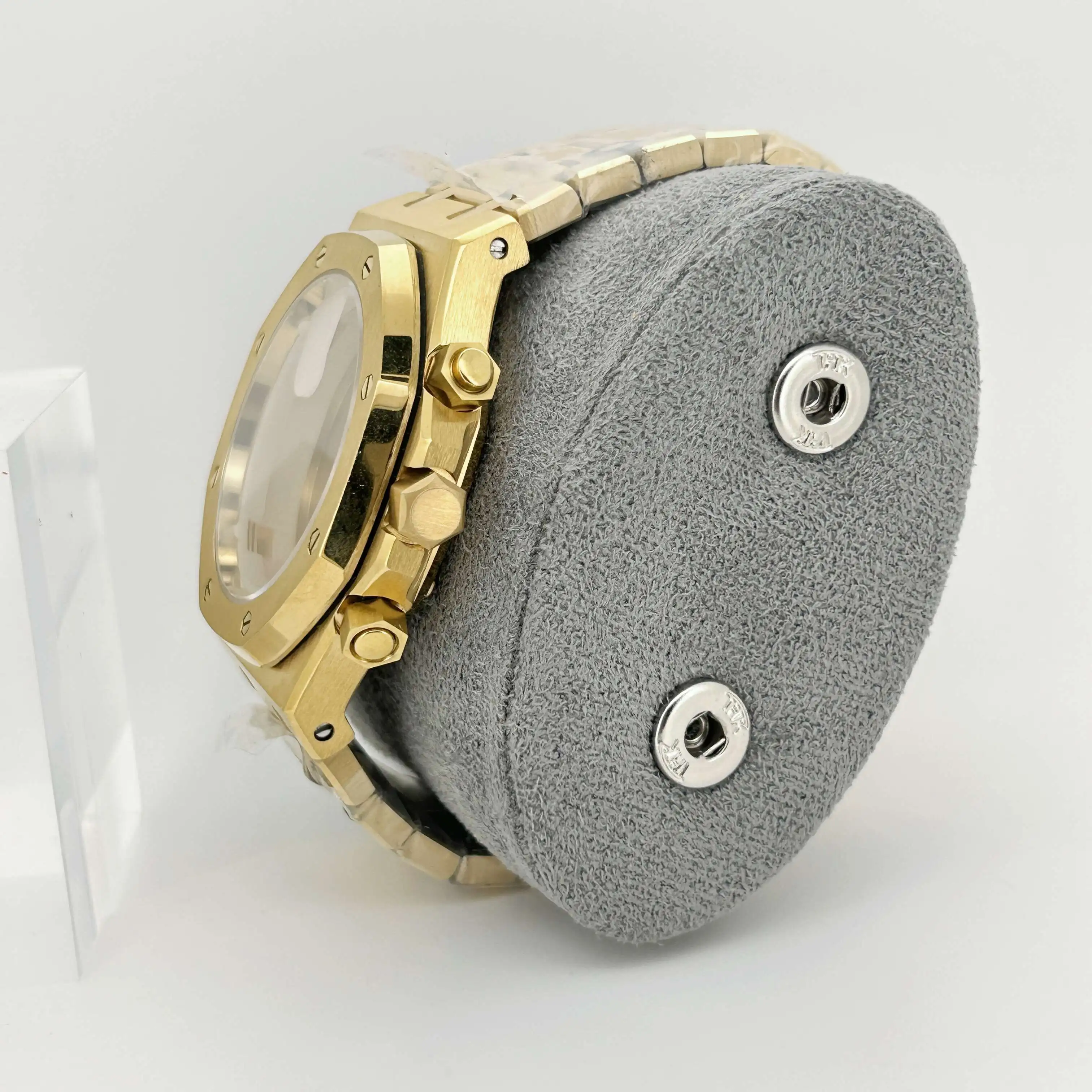 Модифицированные серебряные аксессуары для часов 42 мм для фермерского дома, дубовый восьмиугольный корпус, сапфировое зеркало VK63 VK64, корпус кварцевого механизма, указатель