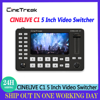 Cinetreak CINELIVE C1 5 Inch 4 Channel Video Switcher Full HD Screen Live Switcher Push Streaming/Recording Live Streaming