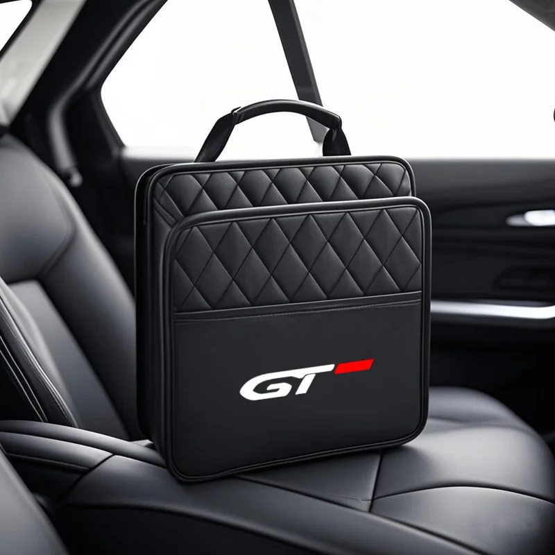 

Car Backseat Storage Box Car Organizer Auto Waterproof Phone Pocket for Peugeot gt gti gtline 508 5008 3008 208 2008 308