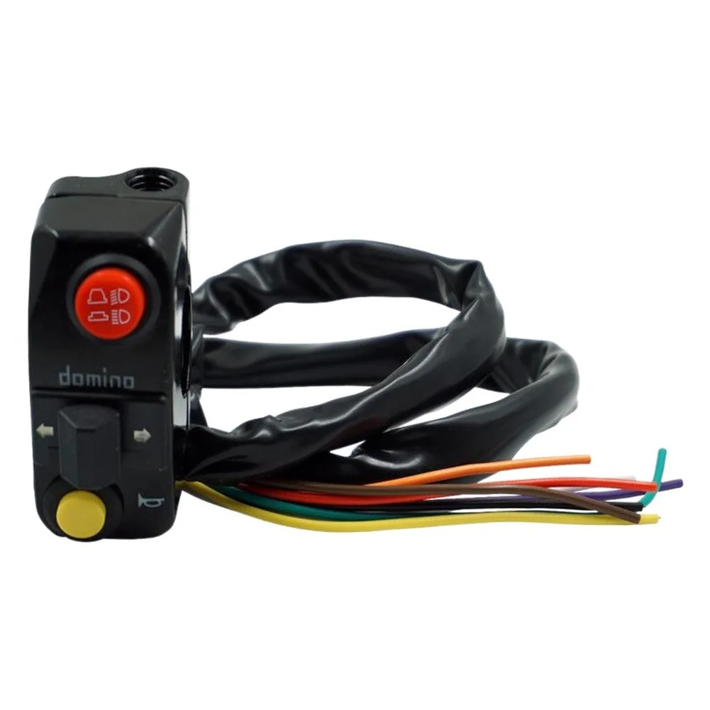 Aluminum Alloy Handlebar Switch Integrated Headlight Control Weatherproof Design Black Off-road Riding For Modified Motorcycles