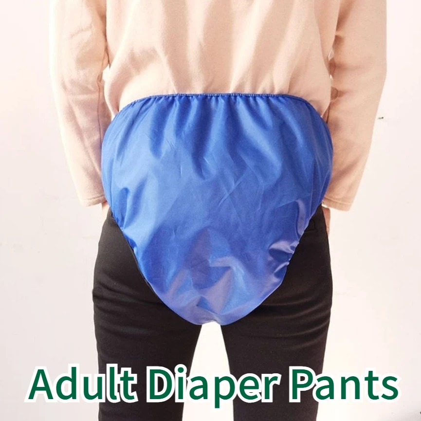 Adult Diapers Pants The Elderly Pad Waterproof Washable Pull-up Underwear Incontinence Patients Paralyzed Bedridden Pregnancy