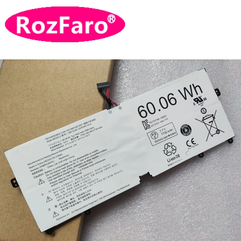 Rozfaro lbr1223eグラム用バッテリー13z970 13z975 14z970 14z970a 15z970 15zd970 15z975 15zd975 14z980 15z980 gr30k gx30k 55