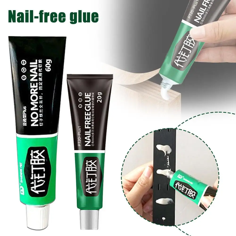 All-Purpose Nail Free Strong Glue Adhesive Waterproof Quick Drying Glue Strong Adhesive Sealant Fix For Plastic Metal Ceram O6B5