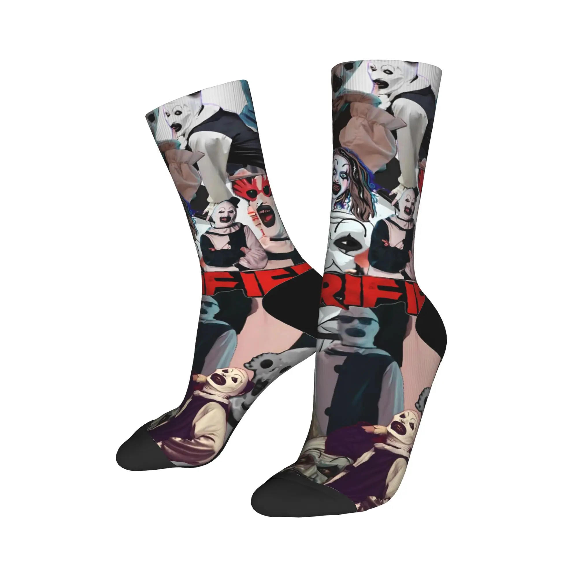 Couple Socks Retro Terrifier Movie Halloween  Stockings Anti Bacterial Breathable Socks Spring Korean Design Climbing Socks