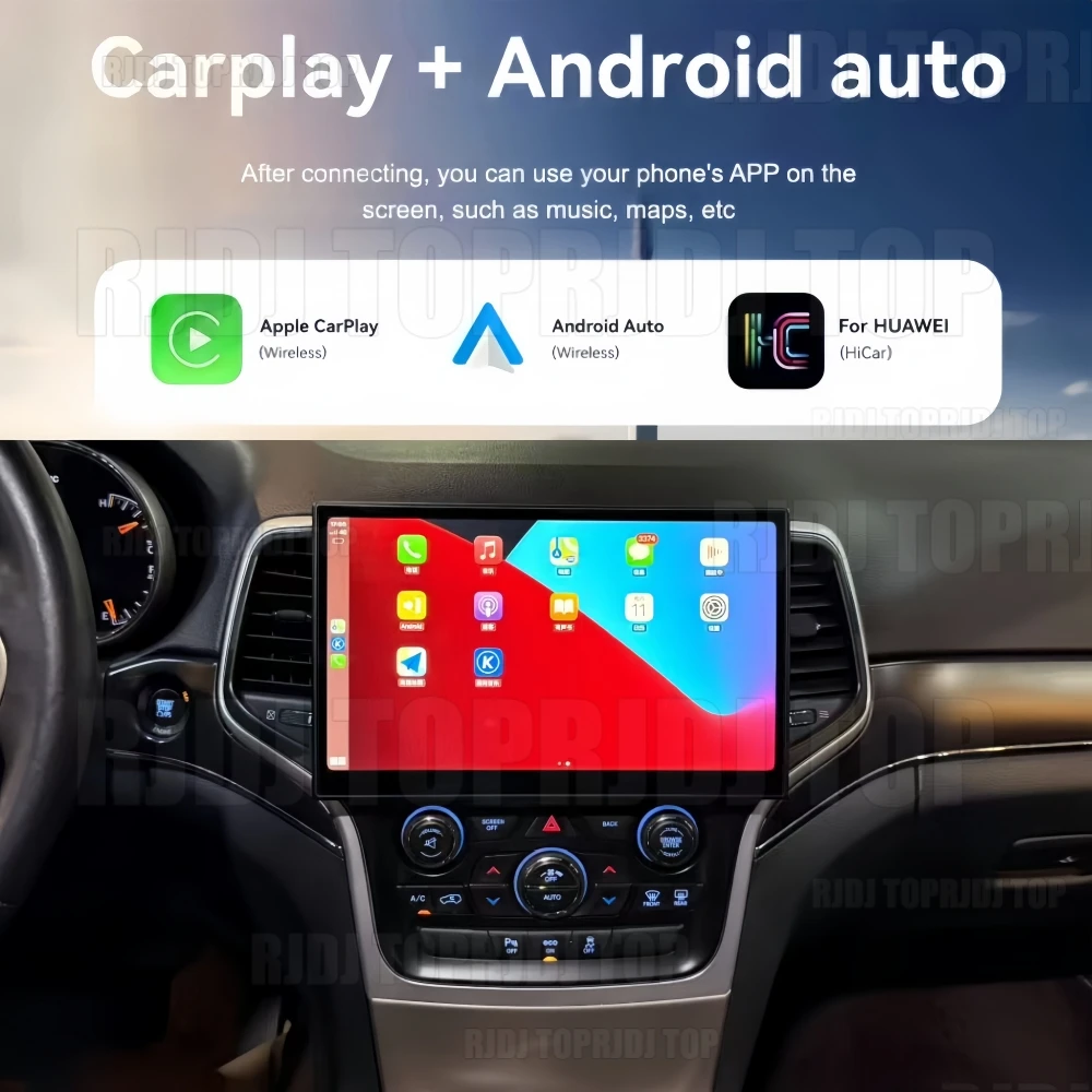 11.6 inch For Jeep Grand Cherokee 2009-2018 Multimedia Radio Bluetooth Audio CarPlay Android Car GPS Navi Stereo Head Unit 5G