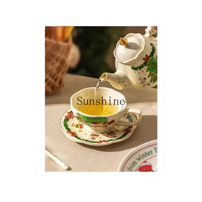 

Ceramic teapot high-value home girl birthday gift coffee cup afternoon tea set