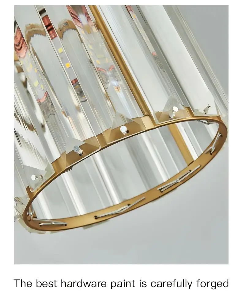 Modern Pendant Light Indoor K9 Led E27 Crystal Chandelier Luxury Ceiling Lamp Bedroom Living Room Dining Room Lustre Fixture