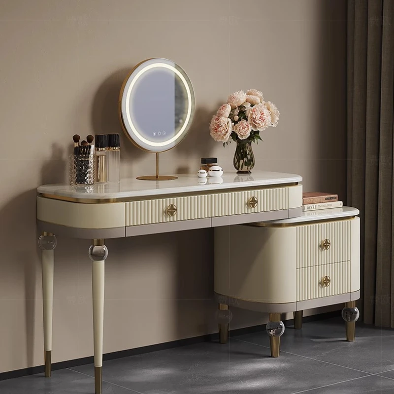 Bedroom Makeup Vanity Table Desk European Modern Living Room Luxury Dressing Table Women Bedside Garden Lounge Suite Furniture