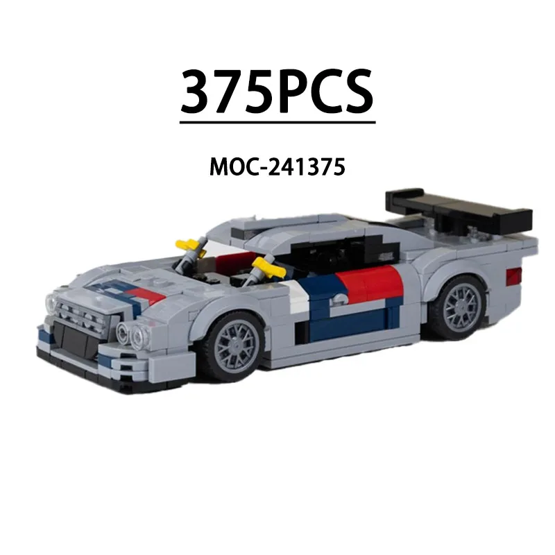 

MOC-241375 Строительные блоки Супер спортивный автомобиль Гоночная модель Дисплей 375 шт. Детский день рождения, Рождество, Новый год, игрушка в подарок