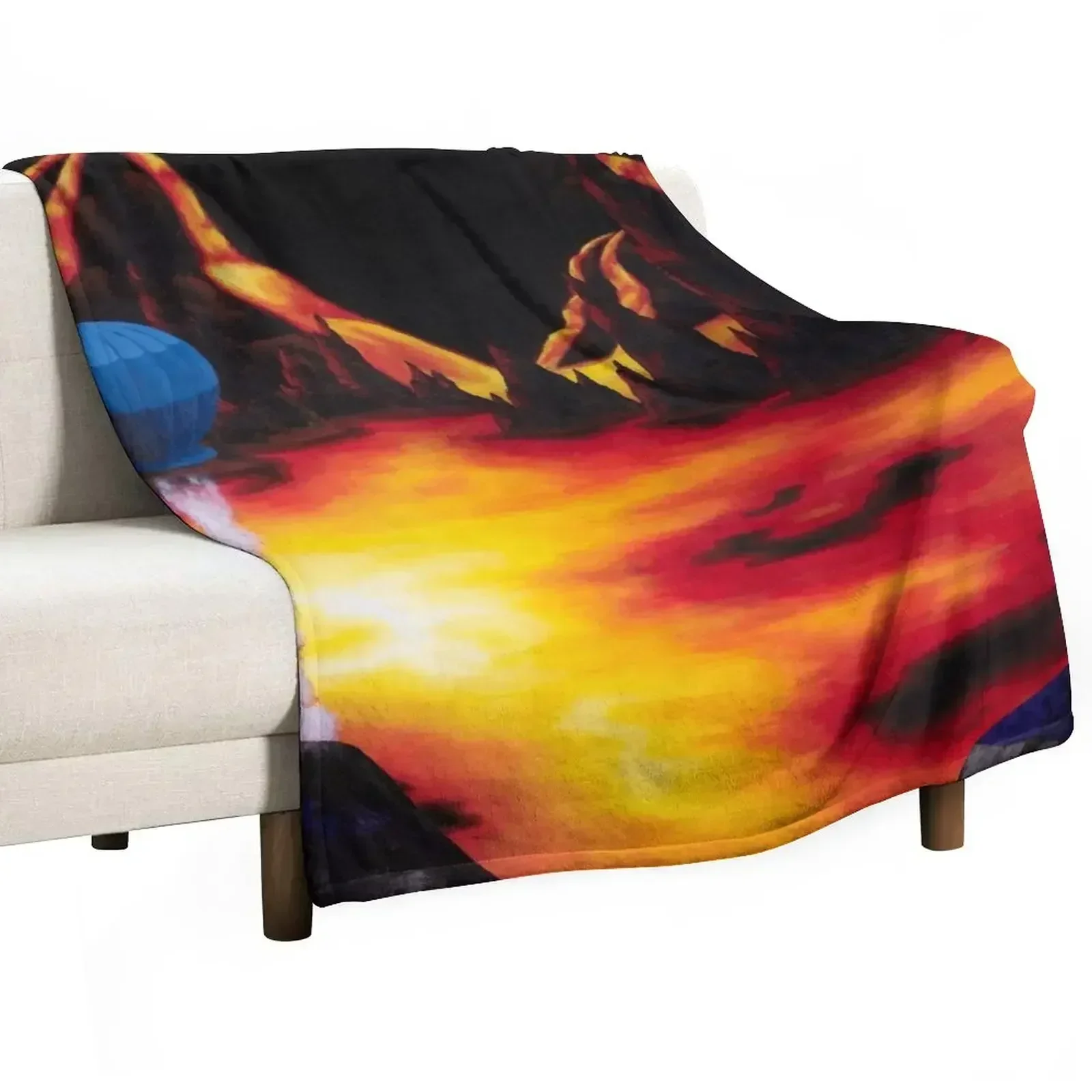 

Red Hot Ride Throw Blanket Vintage Hair Designers Blankets