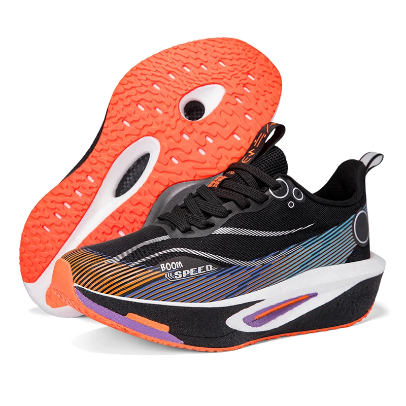 Unisex Carbon-Laufschuhe, atmungsaktiv, stabil und leicht, Marathon-Sportschuhe für Herren und Damen, dämpfend und rutschfest – Detail 36