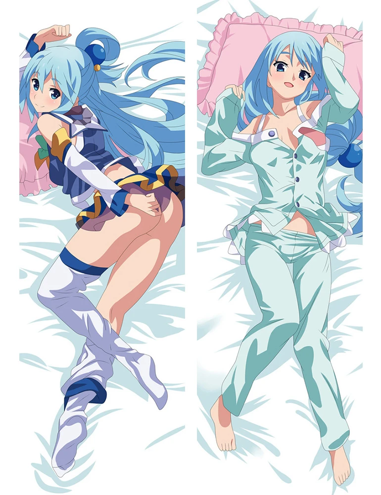 

Aqua Body Pillow CaseAnime Sarung Bantal Memeluk Tubuh Sarung Bantal Dua Sisi Tempat Tidur Bantal Penutup Bantal Dekoratif