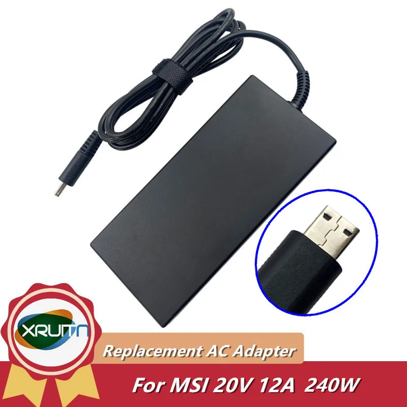 

Replacement 20V 12A 240W AC Adapter for MSI Creator Z16P B12UHST GE66 Raider 11UE-642 Gaming Laptop Power Supply A20-240P2A