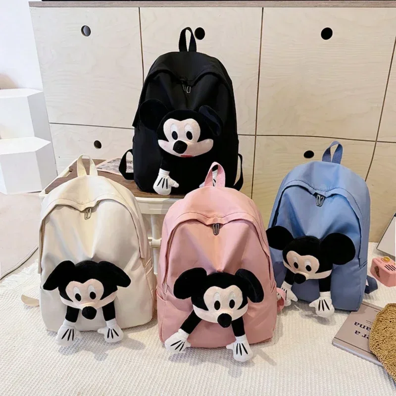 

MINISO Mickey Mouse Backpack Exquisite minimalist leisure backpack with ample capacity Travel organiser bag