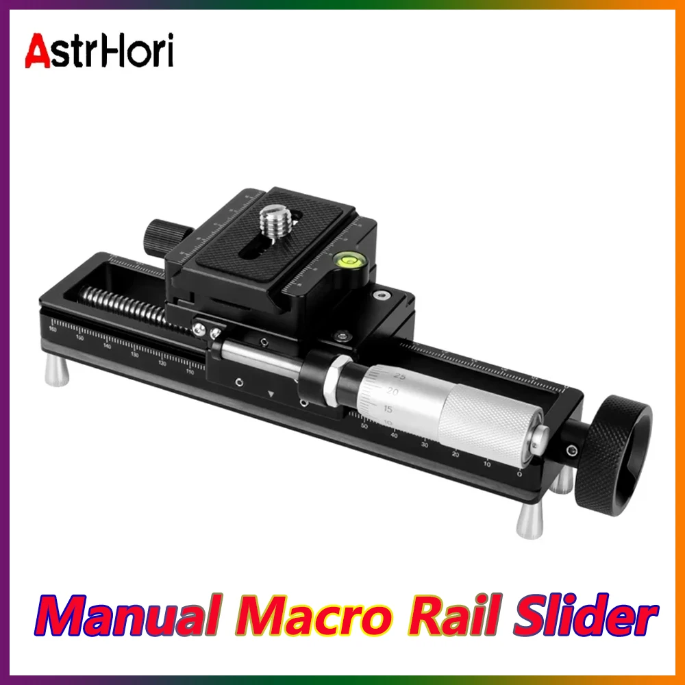 AstrHori Macro Photography Rail Slider 170mm  Video Record Track Portable Desktop Shoot 1/4 Screw for DSLR Camera