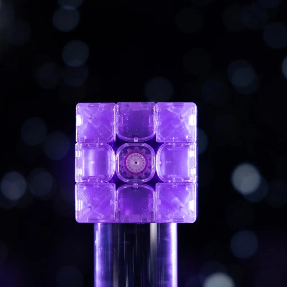Gan16 maglev max roxo inverno coleção limitada cubo de velocidade 3x3 cubo magnético competição profissional magico puzzle brinquedo