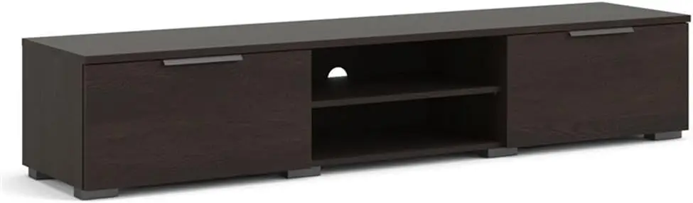 Dark Chocolate Match 2 Drawer 2 Shelf TV Stand