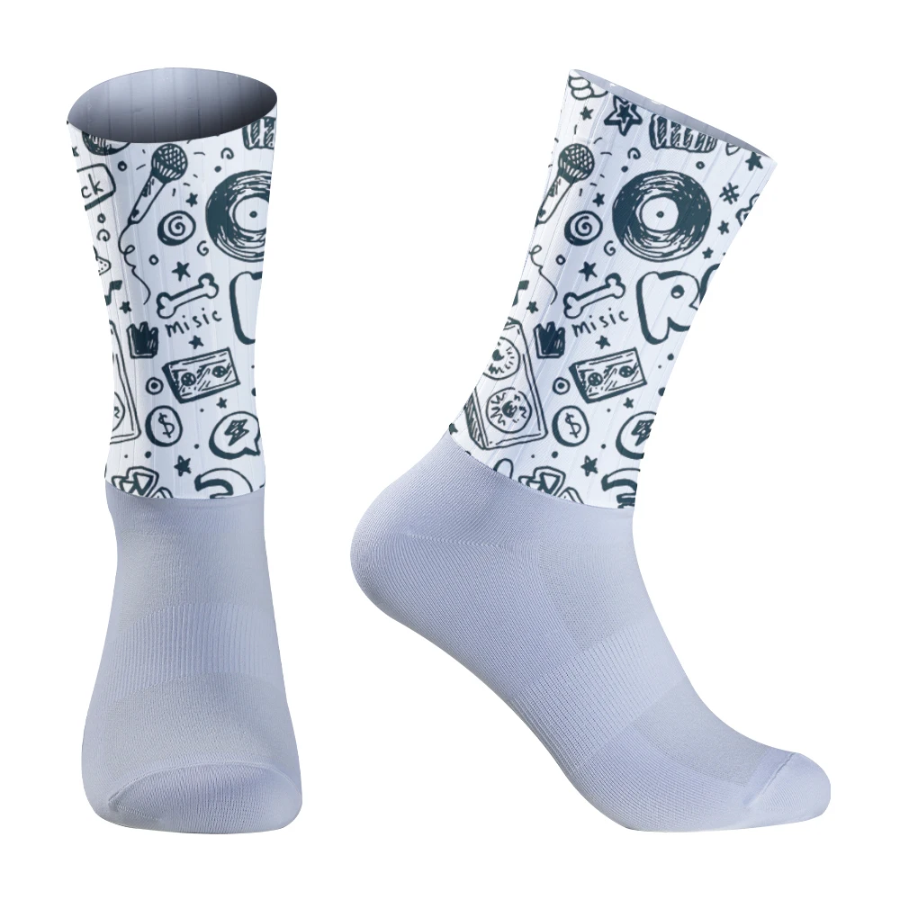 Chaussettes de vélo unisexes pour hommes et femmes, chaussettes de cyclisme, chaussettes de sport de vélo, nouveau, 2024