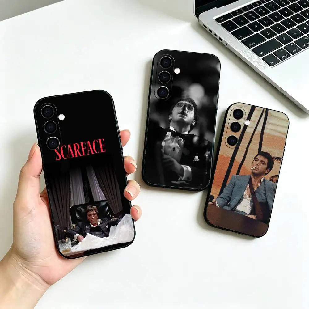 Scarface Poster -r Soft Silicone phone Case for Samsung Galaxy A73//A72/A70/A53/A52/A51 - Black