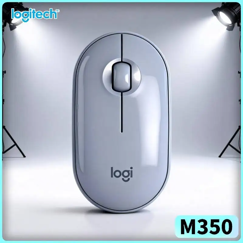 Logitech M350 Travel Wireless Mouse - Ultra-Thin, Silent Scroll, 1000 DPI, 18-Month Battery, Business Trip Helper