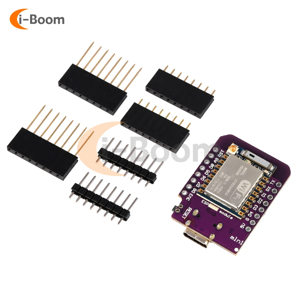 D1 MINI ESP8266 WIFI Development Board ESP-07 ESP-07S CH340C WIFI Development Module TYPE-C interfejs USB 3.3V z pinami