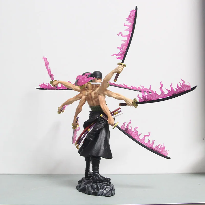 One Piece Gk After Two Years Three Heads Six Arms Asura Three Knife Flow Solon Hand Model Decoration Animation Peripheral Gifts