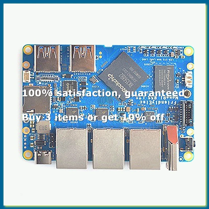 For NanoPi R5S Router 4G+32G RK3568 Development Board OpenWRT -Compatible Dual 2.5G Gigabit Network Router A