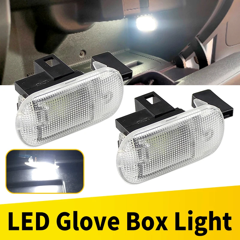 2 Stücke Weiße Led Handschuhfach Lichtmodul Für Caddy Golf MK4 Variante Passat B5 B5.5 Touran Für Skoda Fabia Superb Yeti Kein Fehler