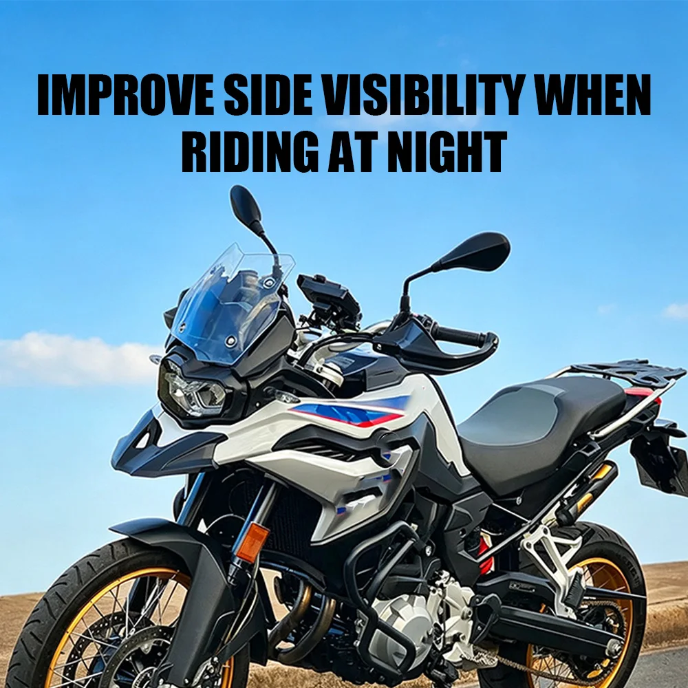 Motorcycle Rectangle Reflective Plate Warning Reflector Plastic For BMW F800GS F650GS K1200 R/RS/GT R1200 GS/RT/R S1000RR S1000