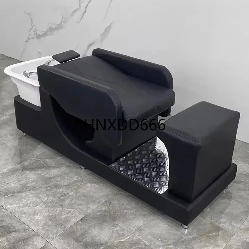 Modern Nordic Shampoo Recliner Chair - Luxury Salon Furniture for Barber Shops