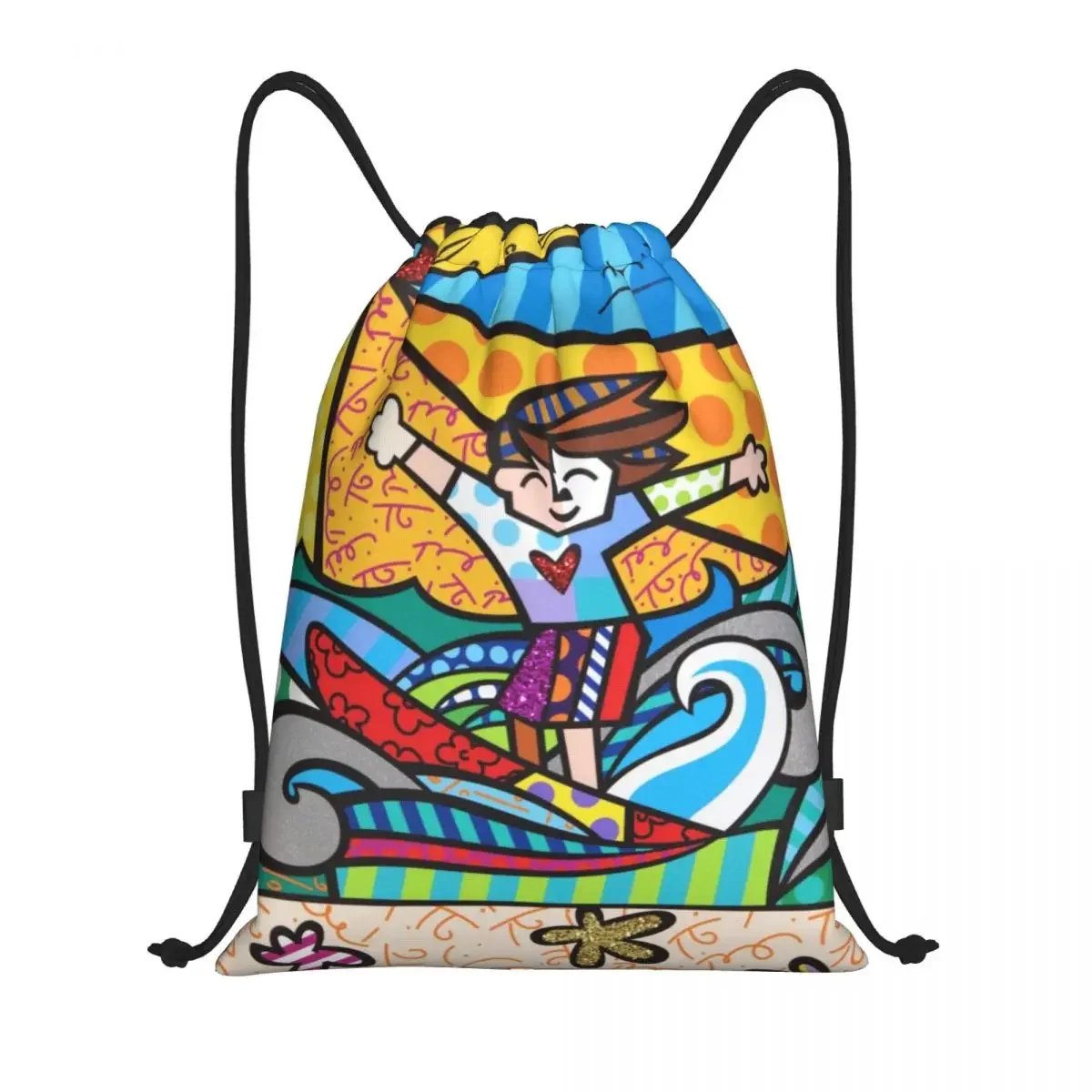 Drawstring bag Storage Portable Handbags Britto Anime Grocery Shopping Shoulder bags foldable Travel Bag