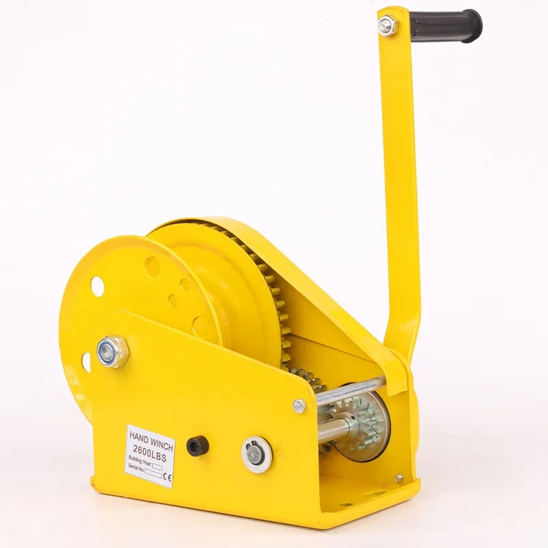 

Portable Hand Winch Traction Tool With Self Locking Mechanism For Outdoor Home Use Lifting