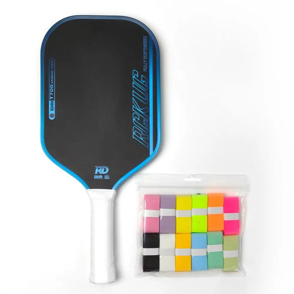 PU Pickleball Paddle Handle Wrap Tape Anti-slip Sweat-Absorbent Pickleball Racket Grip Tape Solid Color Shock-Absorbing