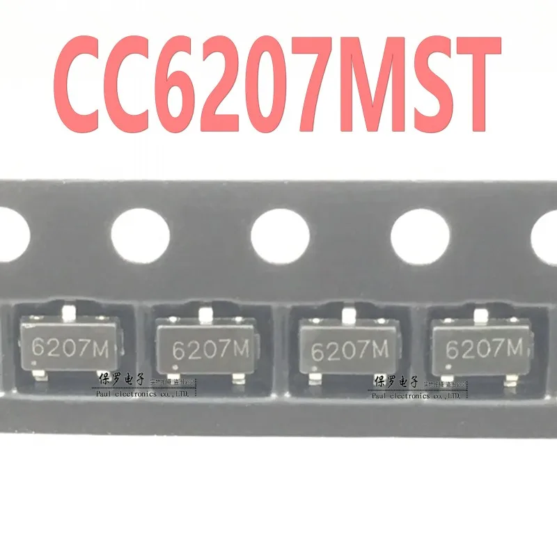 10Pcs/CC6207MST All-Polar Hall Switching Element 6207M SOT-23 Non-Polar, Micropower Sensor