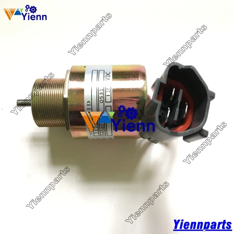 

L3E L3C S3L S3L2 S4L S4L2 Stop Solenoid 30A87-20402 30A87-00040 For Mitsubishi Peljob EB350 EB406 EB250 EB300 EB306 Excavator