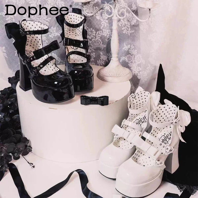 

Original Women's Waterproof Cos High Heels Spring and Autumn New Women's Sweet Bow Elegant Fashion High Heels Princess Pumps