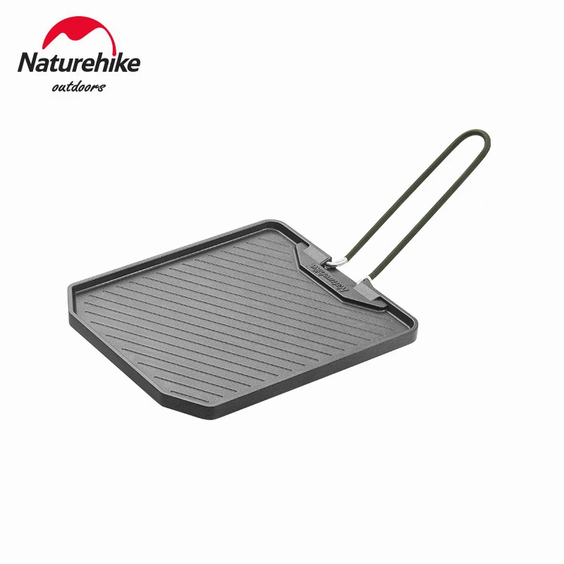 

Naturehike Camping Frying Pan Easy Clean Grill Pan Portable Outdoor Non-Stick Frying Pan BBQ Frying Plate Camping Cookware