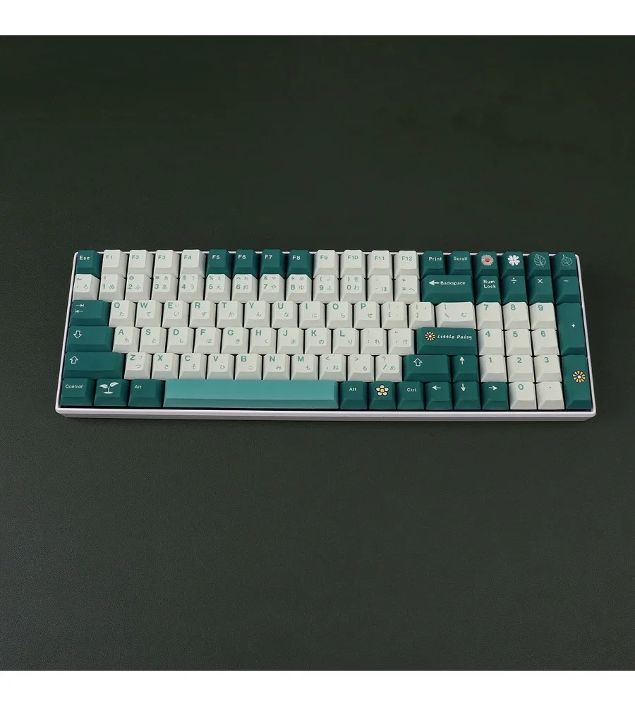 Sublimation PBT mechanical keyboard 64/87/980 keycap green full set of cherry original