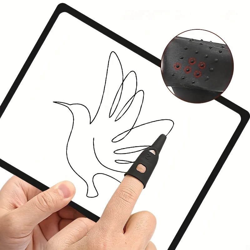 Flexible Silicone Finger Sleeve - Protective,Comfortable Finger Sleeve for Writing,Gaming,and Drawing on Smartphones and Tablets