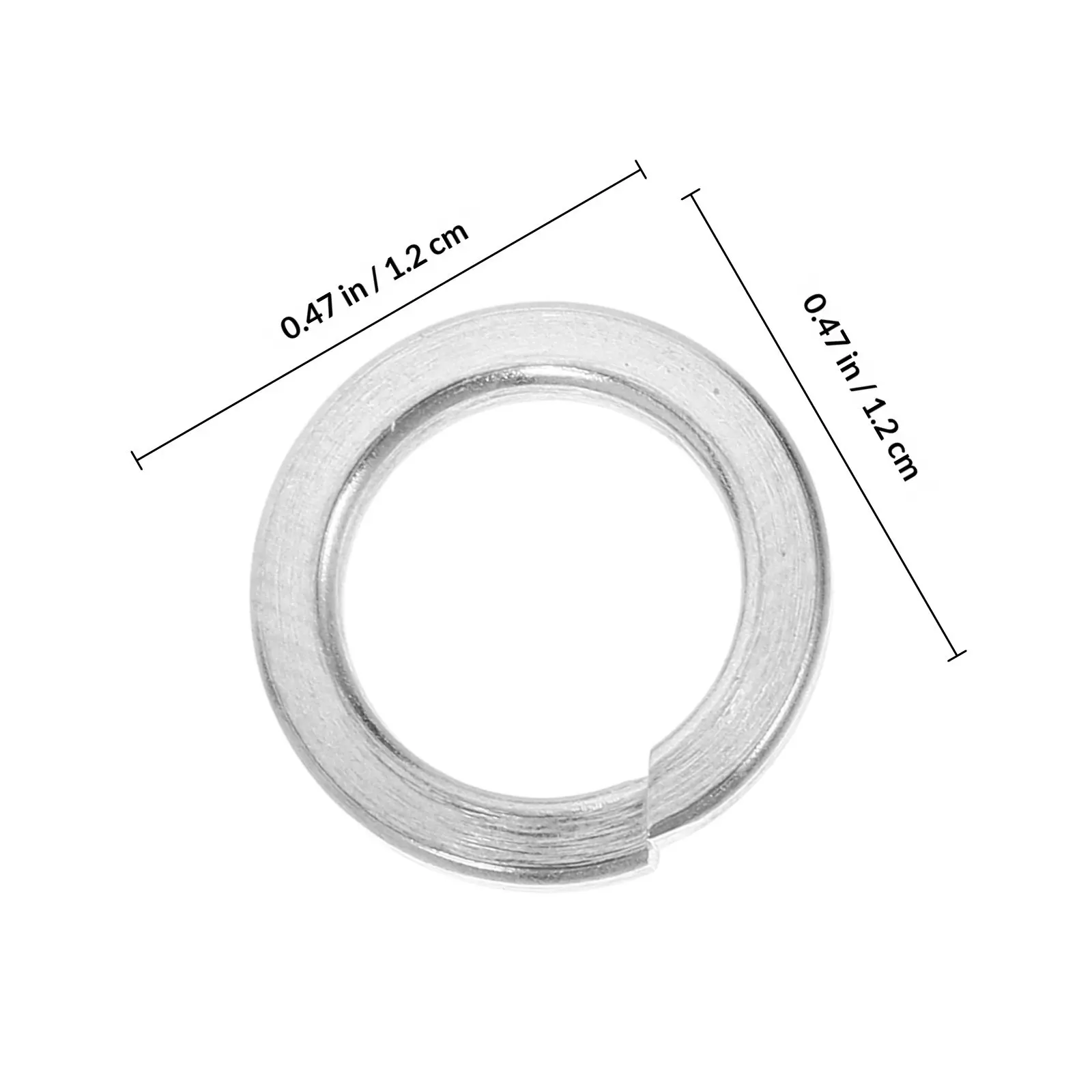 100Pcs Stainless Steel Split Spring Washers Lock Type High Strength Smooth Surface for General Repair Fastener Protection DIY